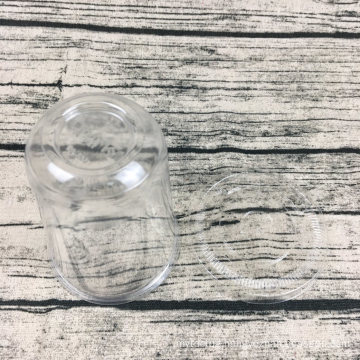 Stylish Customed Disposable Transparent Plastic U Shape Cup for Juice Tea Cold Coffee with Flat Lid